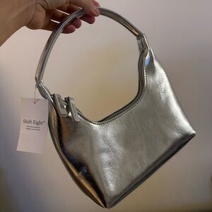 Chic Silver Metallic Bag